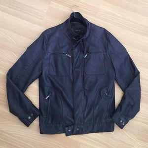 Zara Men XL faux leather jacket