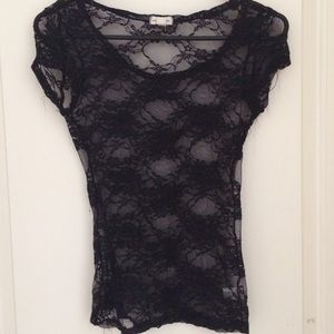 SEE THROUGH LACE SHIRT