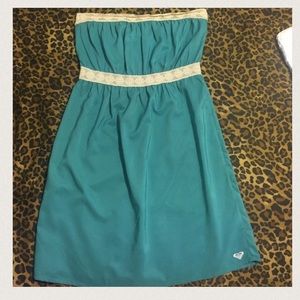 Roxy strapless dress.