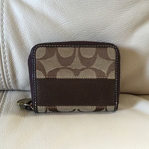 PRICE DROP! Coach monogram small wallet