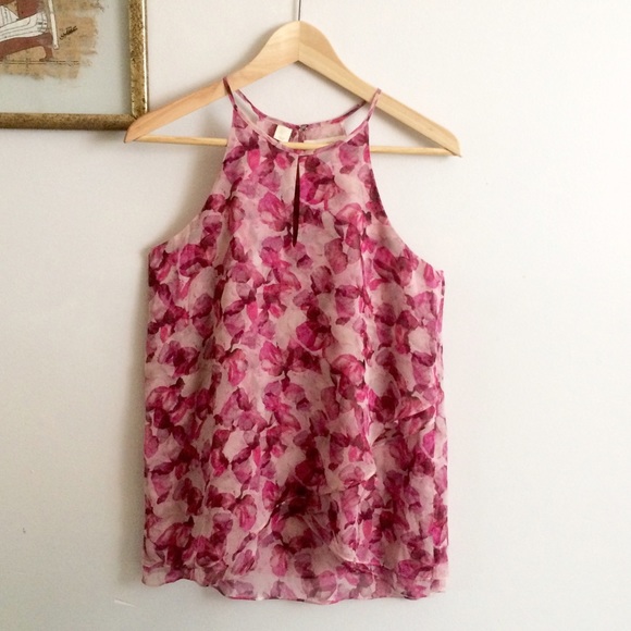 🎉SOLD🎉 100% Silk Cynthia Rowley Floral Top