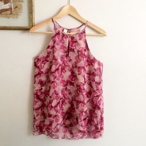 🎉SOLD🎉 100% Silk Cynthia Rowley Floral Top