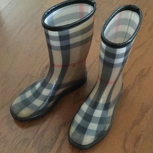 Authentic Burberry rain boots