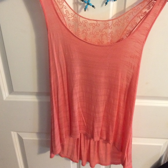 Peach Detailed Bohemian tank