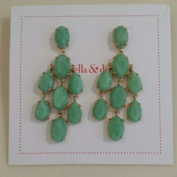 Jewelry Stella Dot Pale Green Chandelier Earrings Poshmark Stella Dot Pale Green Chandelier Earrings