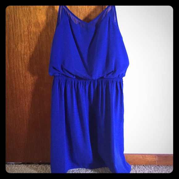 Royal blue dress