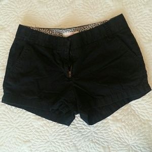 J. Crew Factory 3" Black Chino Shorts