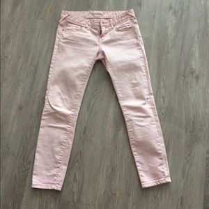 free people jeans - light pink size 26