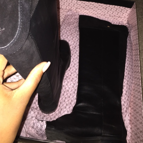 Victoria secret black knee high boots - Picture 2 of 2