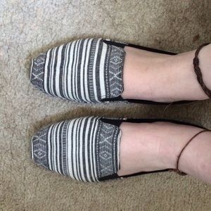 Aztec print flats