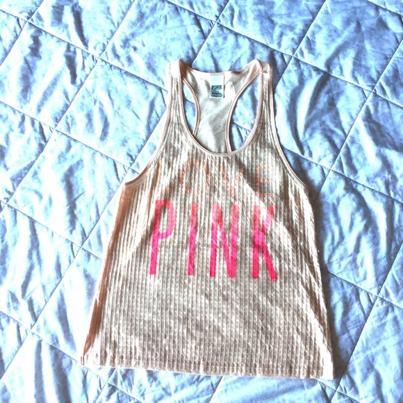 PINK Sequin Tank Top