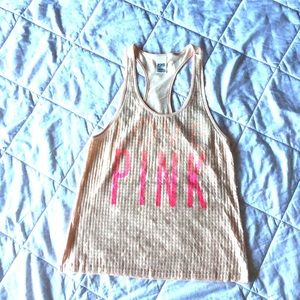 PINK Sequin Tank Top