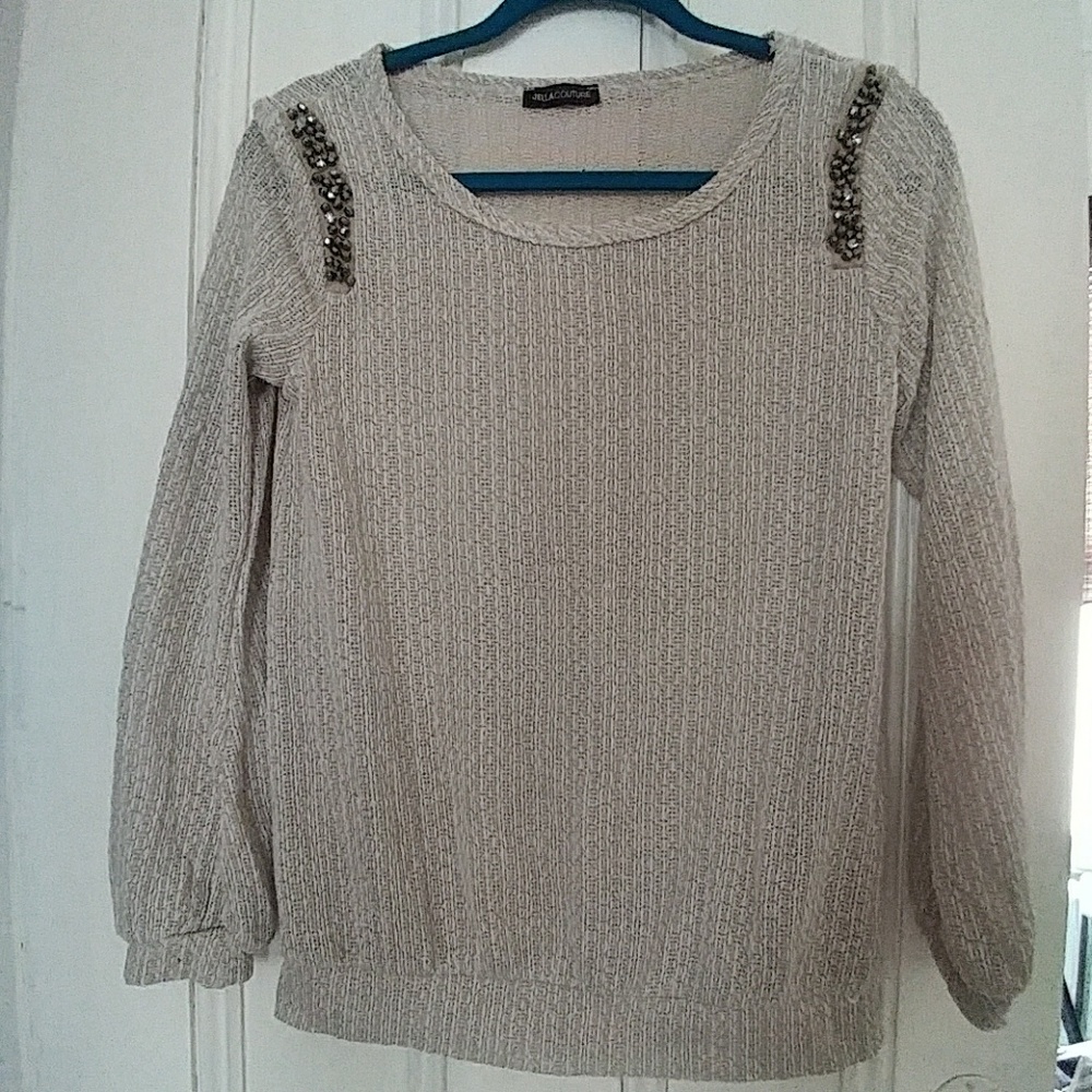 Brunch in Williamsburg Embellished Sweater