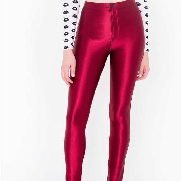 American Apparel Cranberry Disco Pant