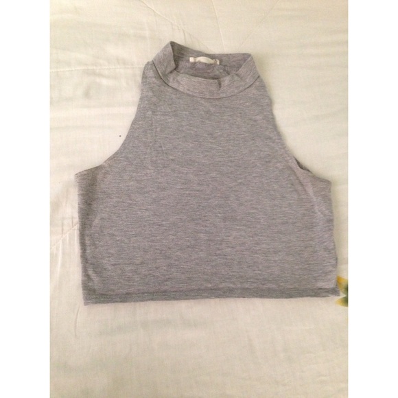 Grey crop top