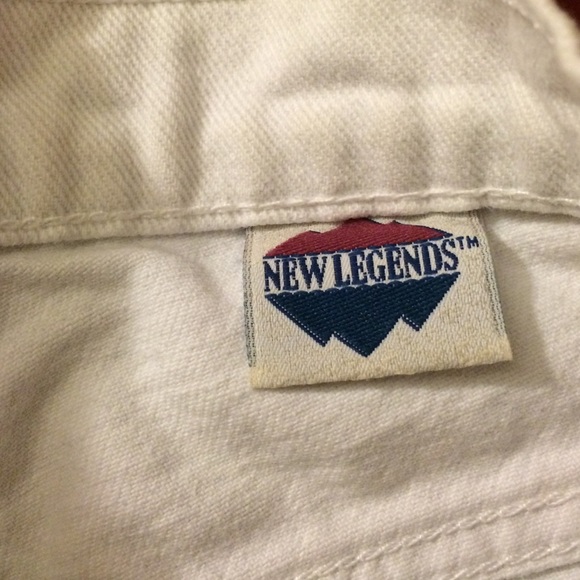 White Jean Shorts - Picture 3 of 4