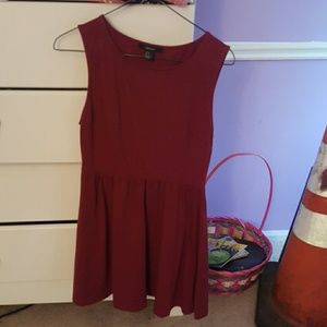 Maroon forever 21 dress