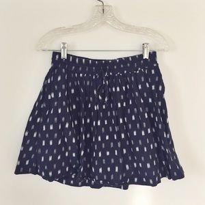 🎉Madewell Mini Navy Printed Skirt SZ XS🎉