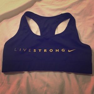 Nike live strong bra
