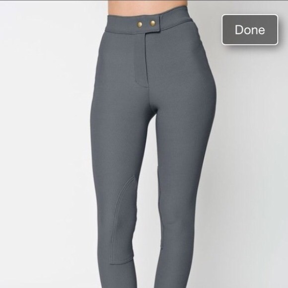 American Apparel Riding Pant in Grey