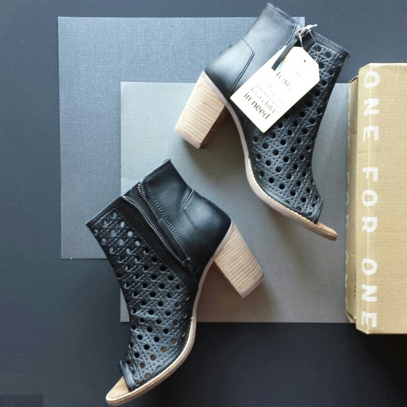 *HOST PICK* SOLD* TOMS PEEP TOE BOOTIES* - Picture 2 of 3