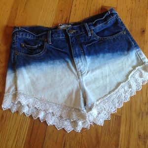 Free People ombré dip dye shorts