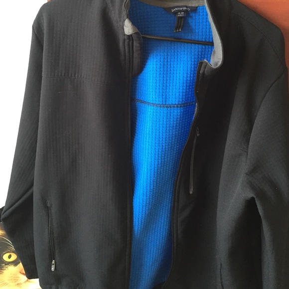 Lands End black and blue men's jacket