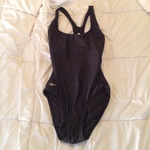 black speedo one piece