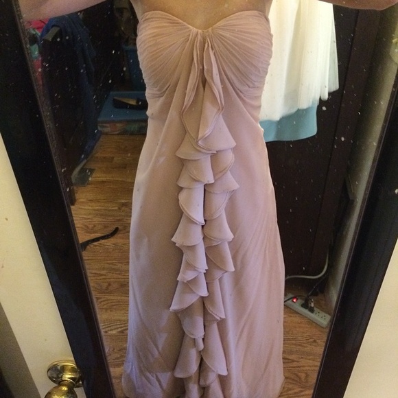 STUNNING blush ruffle dress! FLASH SALE