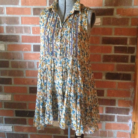 Free People Floral Fall Tunic