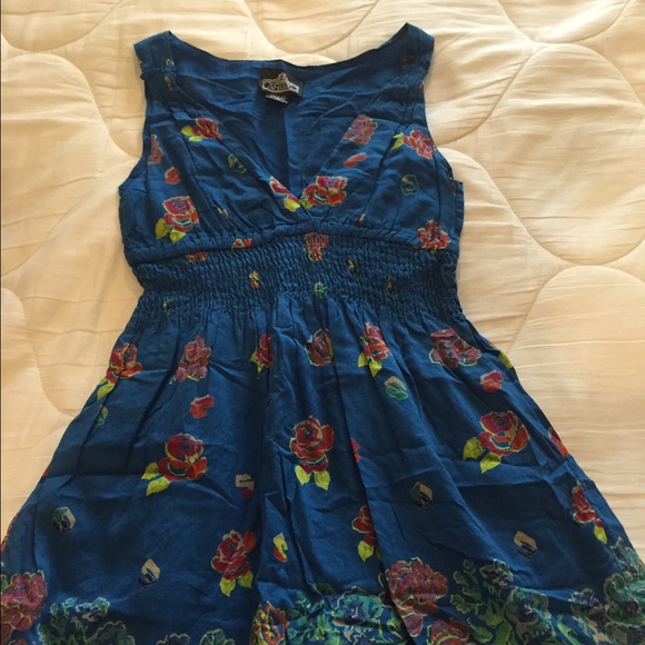 Blue floral sundress