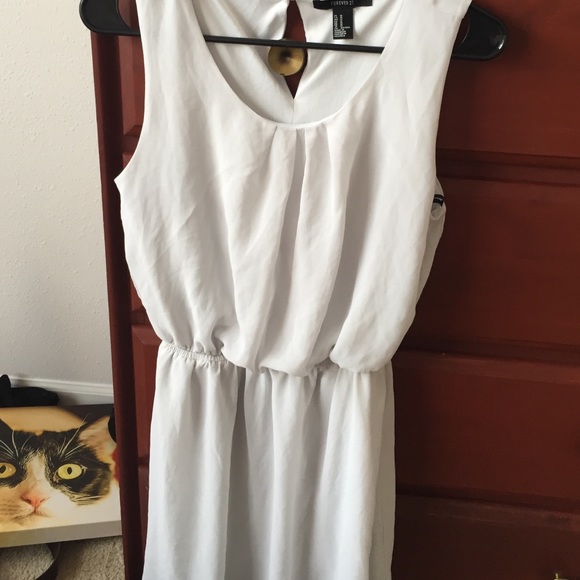 Forever 21 grayish white dress