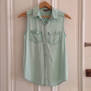 🍃Last Chance! Rubbish Button Up Tank