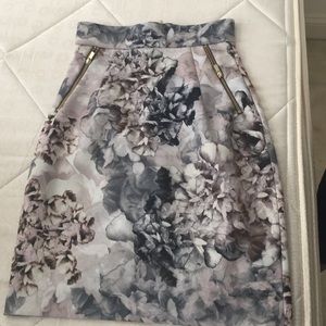 Floral Pencil Skirt