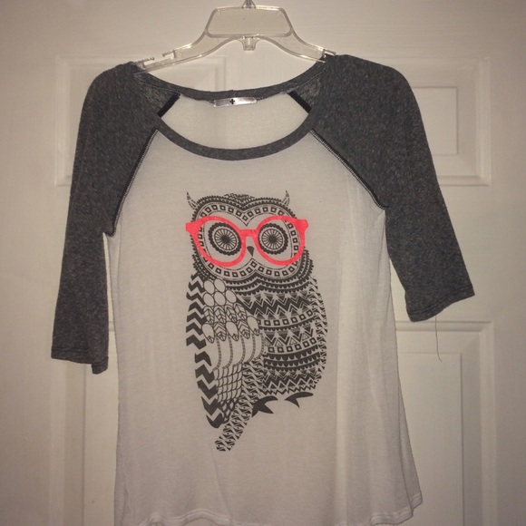 Owl Baseball Tee
