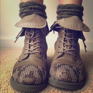 DSW Olive Green Slouchy Boot Socks