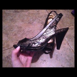 Snake Print Heels (Andrew Geller)