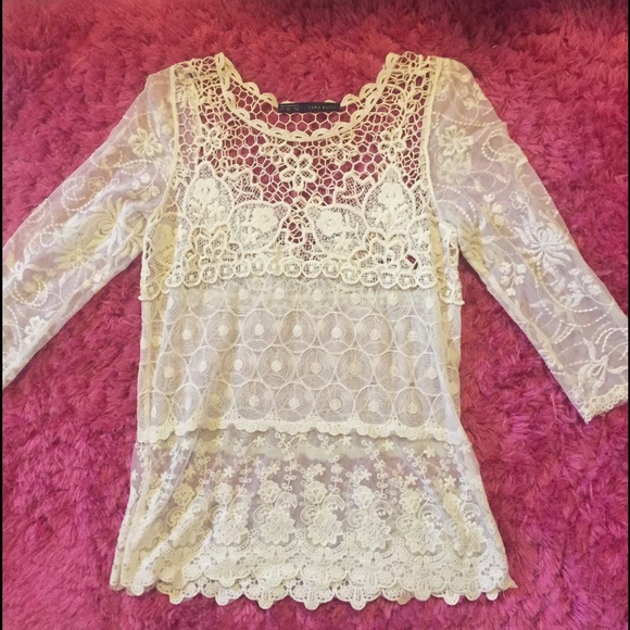 Zara lace top!