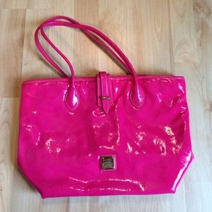 Neon pink Dooney & Bourne handbag
