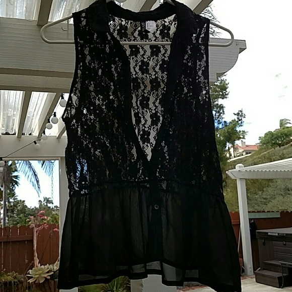 Black tank top