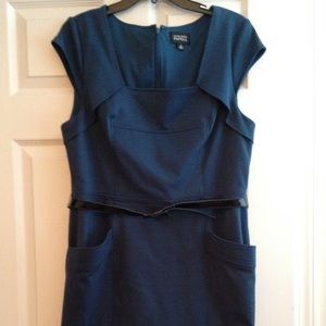 Adriana Pappel dress in dark teal