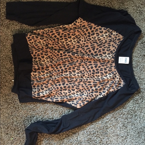 Long sleeve PINK cheetah shirt