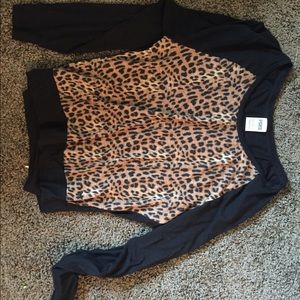 Long sleeve PINK cheetah shirt