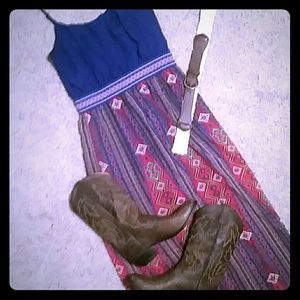 Boho Maxi Dress by Pink Rose