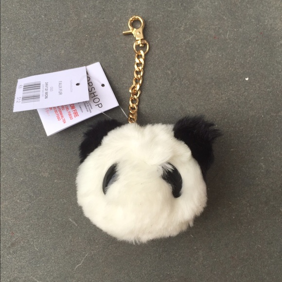 TOPSHOP panda Pom Pom