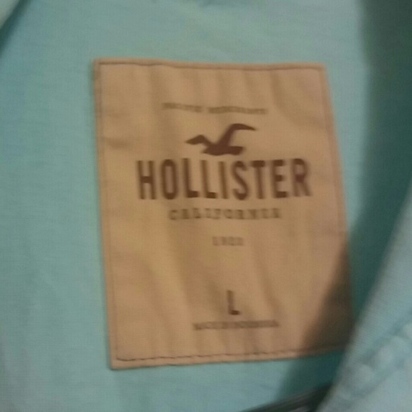 Mens Turquoise Hollister "Polo" Shirt