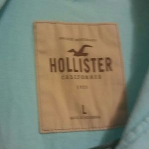 Mens Turquoise Hollister "Polo" Shirt