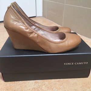Vince Camuto Tan Wedges