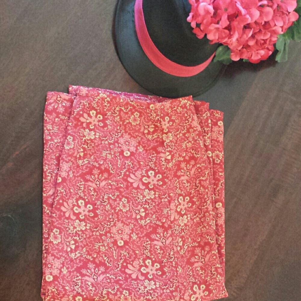 Old Navy Pink Floral Lined Skirt 10