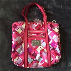 ~Coach Poppy Kaleidoscope Pink Handbag